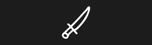 Knife 1 brush stroke preview from Doodle Stamps Vol.2 for Procreate