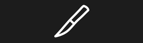 Knife 2 brush stroke preview from Doodle Stamps Vol.2 for Procreate