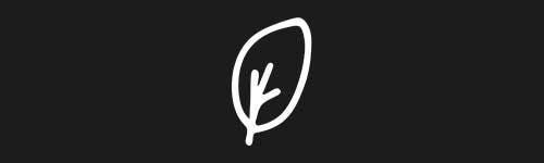 Leaf 1 brush stroke preview from Doodle Stamps Vol.2 for Procreate