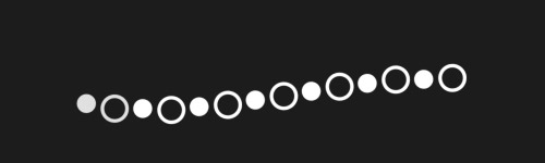Dots & Circles brush stroke preview from Dots and Dashes for Procreate