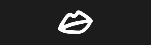 Lips brush stroke preview from Doodle Stamps Vol.2 for Procreate