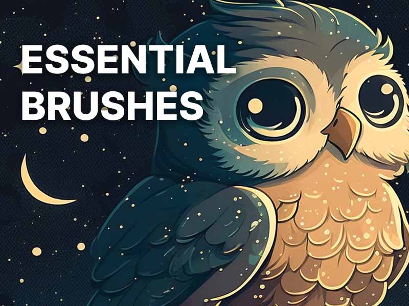 Essential Brushes Procreate brush pack preview