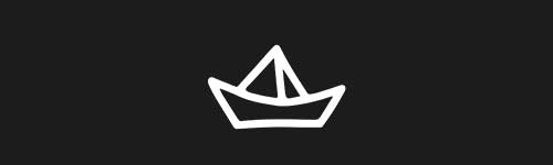 Paperboat brush stroke preview from Doodle Stamps Vol.2 for Procreate