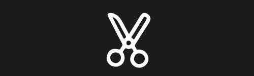 Scissors brush stroke preview from Doodle Stamps Vol.2 for Procreate