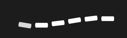 Classic Dashes brush stroke preview from Dots and Dashes for Procreate