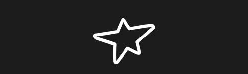 Star Wide brush stroke preview from Doodle Stamps Vol.2 for Procreate