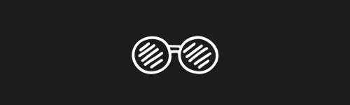 Sunglasses 1 brush stroke preview from Doodle Stamps Vol.2 for Procreate