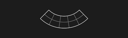 Arc Down S3 brush stroke preview from Lettering Grids for Procreate