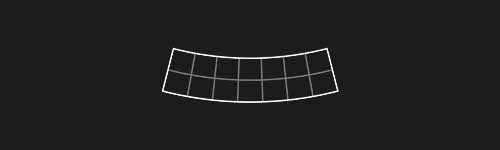 Arc Down M1 brush stroke preview from Lettering Grids for Procreate