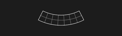 Arc Down M2 brush stroke preview from Lettering Grids for Procreate