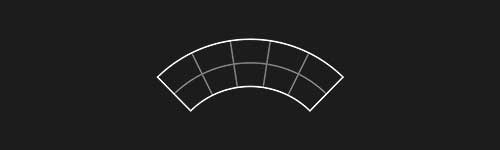 Arc Up S3 brush stroke preview from Lettering Grids for Procreate