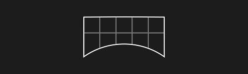 Bulged In Bottom S brush stroke preview from Lettering Grids for Procreate