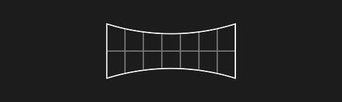 Bulged In Rect M2 brush stroke preview from Lettering Grids for Procreate