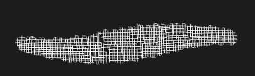 Textured Crosshatch brush stroke preview from Dynamic Hatching for Procreate