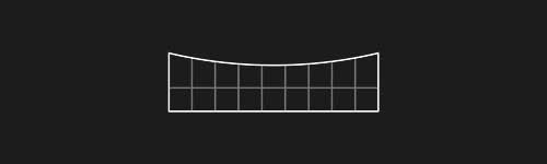 Bulged In Top L brush stroke preview from Lettering Grids for Procreate