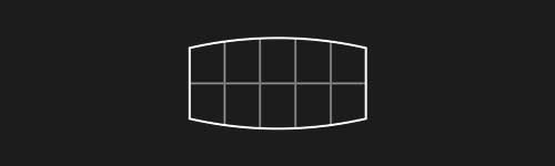 Bulged Rect S1 brush stroke preview from Lettering Grids for Procreate