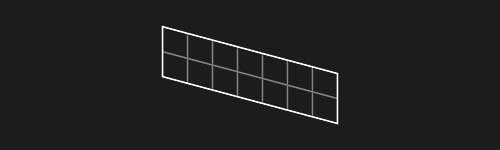 Decline M brush stroke preview from Lettering Grids for Procreate