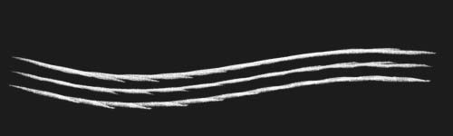 Hatch Scars brush stroke preview from Dynamic Hatching for Procreate