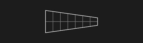 Distortion Left brush stroke preview from Lettering Grids for Procreate