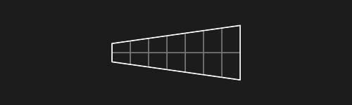 Distortion Right brush stroke preview from Lettering Grids for Procreate