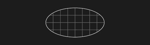 Ellipse brush stroke preview from Lettering Grids for Procreate