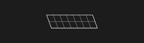 Lean Back M brush stroke preview from Lettering Grids for Procreate