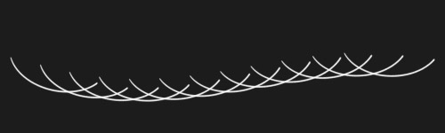 Hatching Waves brush stroke preview from Dynamic Hatching for Procreate