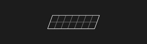 Lean Forward M brush stroke preview from Lettering Grids for Procreate