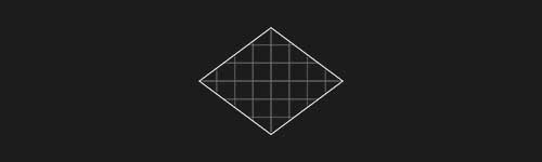 Rhombus L brush stroke preview from Lettering Grids for Procreate