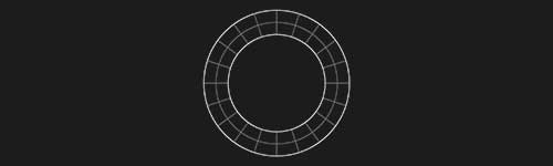 Ring brush stroke preview from Lettering Grids for Procreate