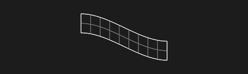 Wave Left L3 brush stroke preview from Lettering Grids for Procreate