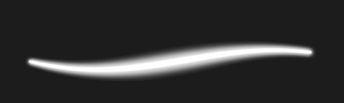 Neon Wave brush stroke preview from Neon Glow for Procreate