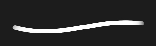 Steady Outline brush stroke preview from Pencil Pro for Procreate