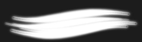 Vibrant Eclipse brush stroke preview from Neon Glow for Procreate