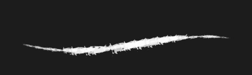 Barbed Path brush stroke preview from Timeless Ink for Procreate