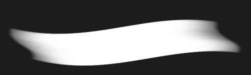 Luminous Ribbon brush stroke preview from Neon Glow for Procreate