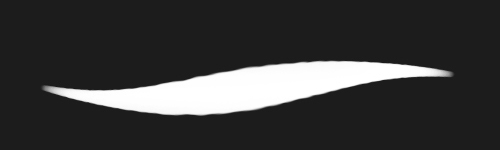 Glide Ink brush stroke preview from Wonder Chalk for Procreate