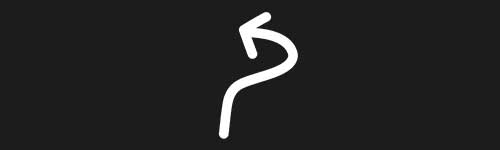 Arrow 2 brush stroke preview from Doodle Stamps Vol.3 for Procreate
