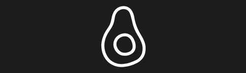 Avocado brush stroke preview from Doodle Stamps Vol.3 for Procreate