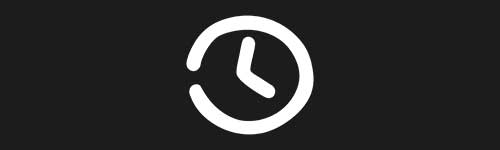 Clock brush stroke preview from Doodle Stamps Vol.3 for Procreate