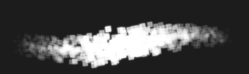 Pixel Madness brush stroke preview from Neon Nights for Procreate