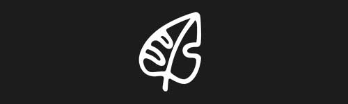 Leaf 1 brush stroke preview from Doodle Stamps Vol.3 for Procreate