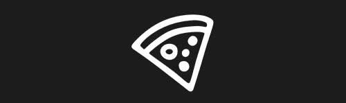 Pizza brush stroke preview from Doodle Stamps Vol.3 for Procreate