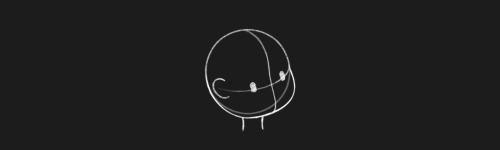 Slightly Right brush stroke preview from Chibi Heads for Procreate
