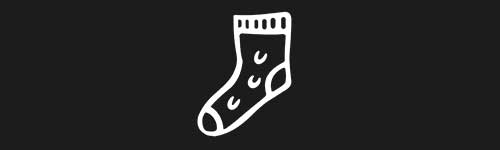 Sock 3 brush stroke preview from Doodle Stamps Vol.3 for Procreate