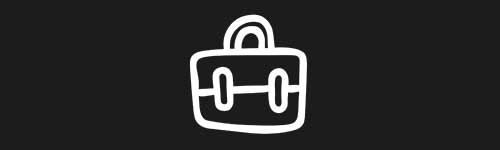 Suitcase brush stroke preview from Doodle Stamps Vol.3 for Procreate
