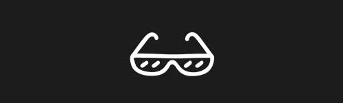 Sunglasses 3 brush stroke preview from Doodle Stamps Vol.3 for Procreate