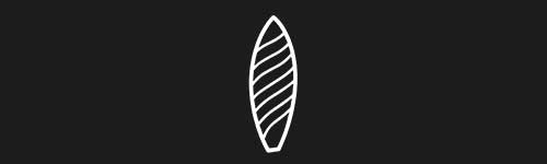 Surfboard brush stroke preview from Doodle Stamps Vol.3 for Procreate