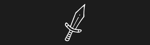 Sword 1 brush stroke preview from Doodle Stamps Vol.3 for Procreate