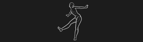 Graceful Balance Right brush stroke preview from Women Poses for Procreate